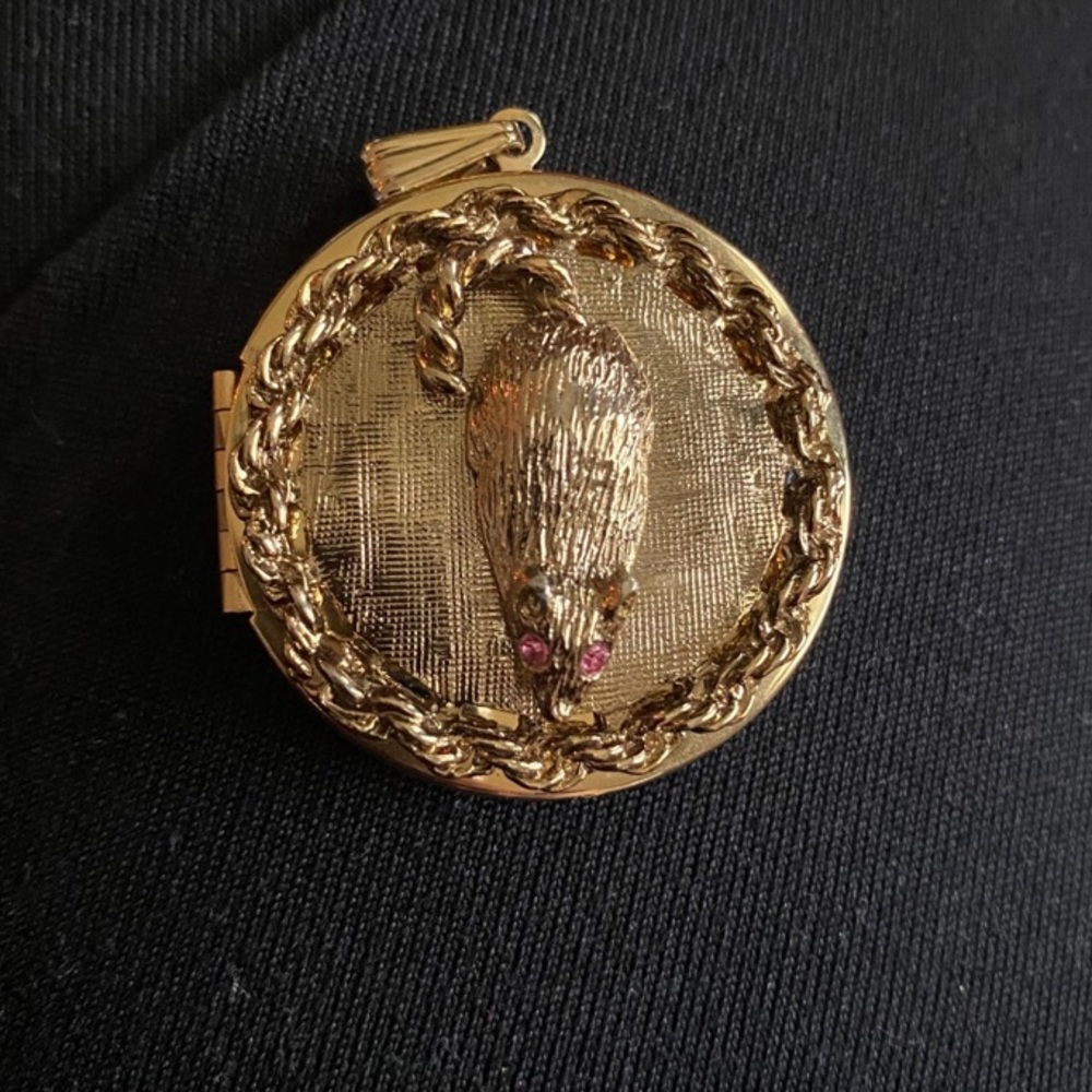 Vintage rat locket